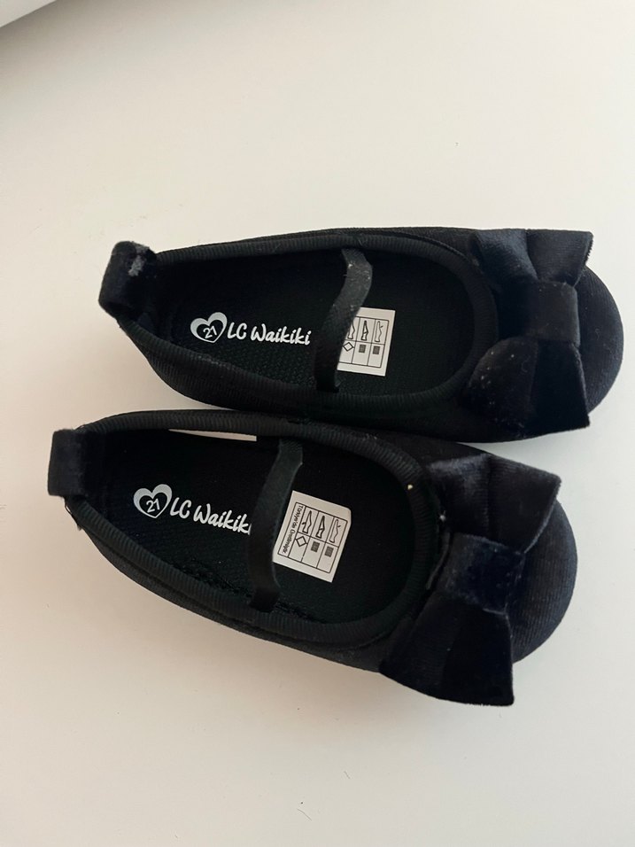 Kız Çocuk Siyah Fiyonk Detaylı Babet - Görsel 3