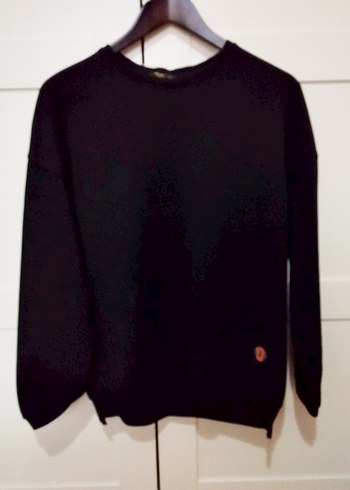 BeBe Siyah Bisiklet Yaka Sweatshirt