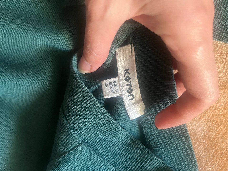 V Yaka Koyu yeşil Hamile Tişörtü - Görsel 2