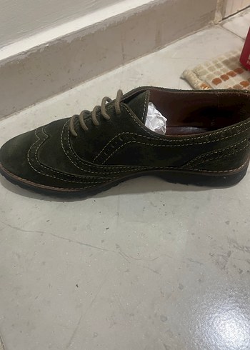 Hotiç Haki Süet Klasik Ayakkabı - Görsel 3