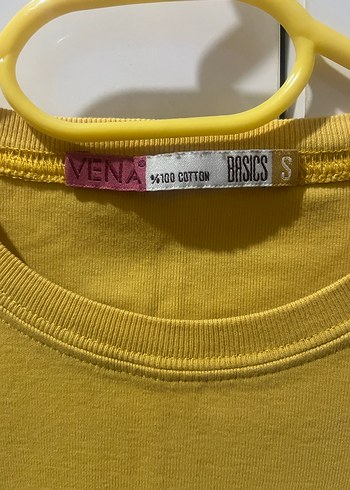 Sarı Kadın Kısa Kollu Tişört - Görsel 2