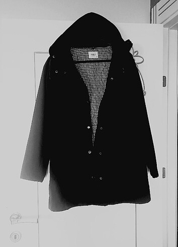 Siyah parka mont - Görsel 2