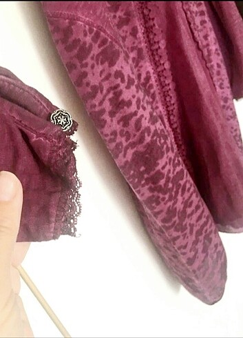 Tasarımcı Pembe cotton tunik