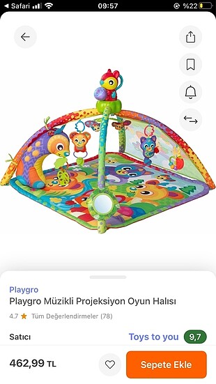 Playgro oyun halısı