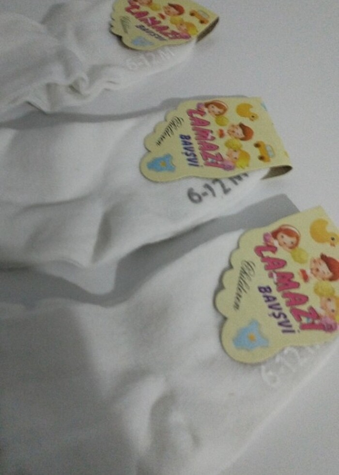 3 adet bebek çorabı - Görsel 2