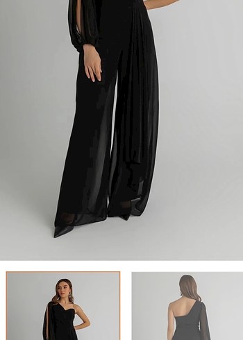 Siyah  Straplez Uzun Tulum - Görsel 2