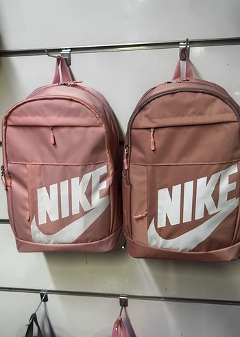 Nike Pudra Pembe Sloganli Sirt Cantasi