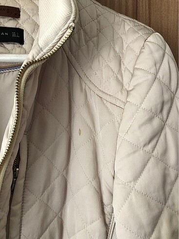 l Beden beyaz Renk Zara woman mont