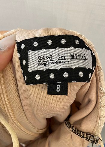 Boyner pudra dantel elbise - Görsel 5