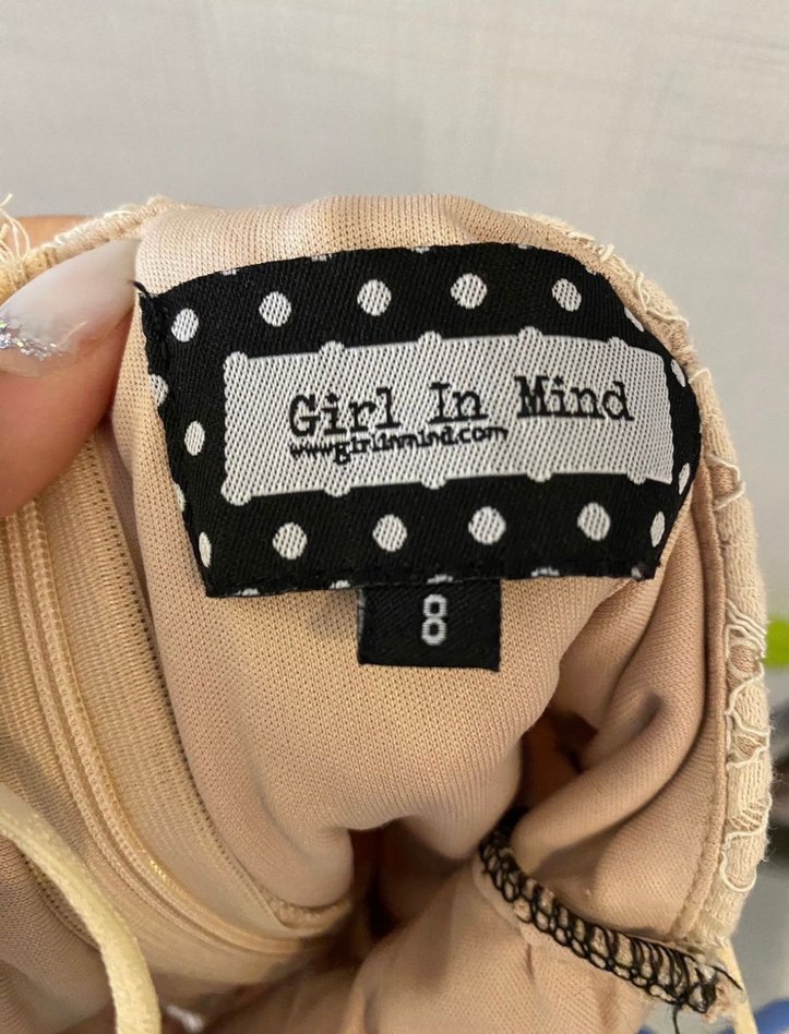 Boyner pudra dantel elbise - Görsel 5