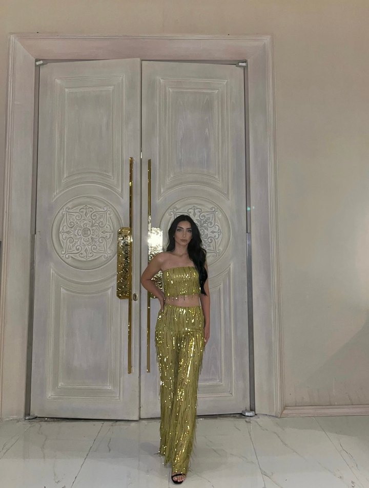 Mango gold metalik püsküllü üst - Görsel 2