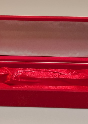 Kirmizi kadife mücevher ödül özel kutu - Görsel 2