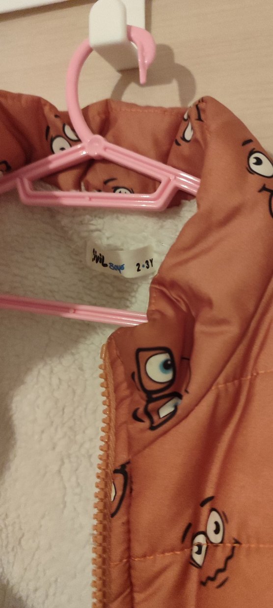 Civil Kahverengi Baskılı Bebek Çocuk Yeleği 2-3 yaş - Görsel 2