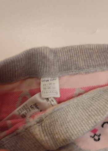 LC Waikiki Gri Tavşan Baskılı Kız Çocuk Tayt 24-36 ay - Görsel 2