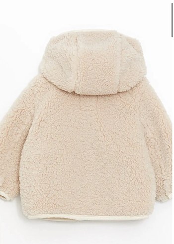 Kanz Bej kapüşonlu  çocuk peluş mont - Görsel 6