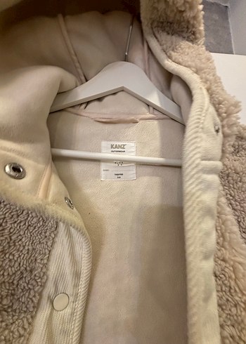 Kanz Bej kapüşonlu  çocuk peluş mont - Görsel 2