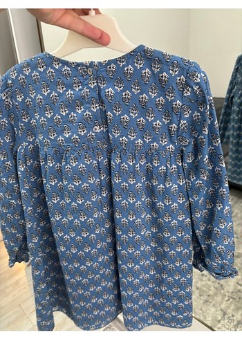 Kız Çocuk mango tam pamuk Elbise - Görsel 4