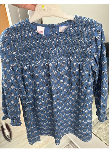 Kız Çocuk mango tam pamuk Elbise - Görsel 2