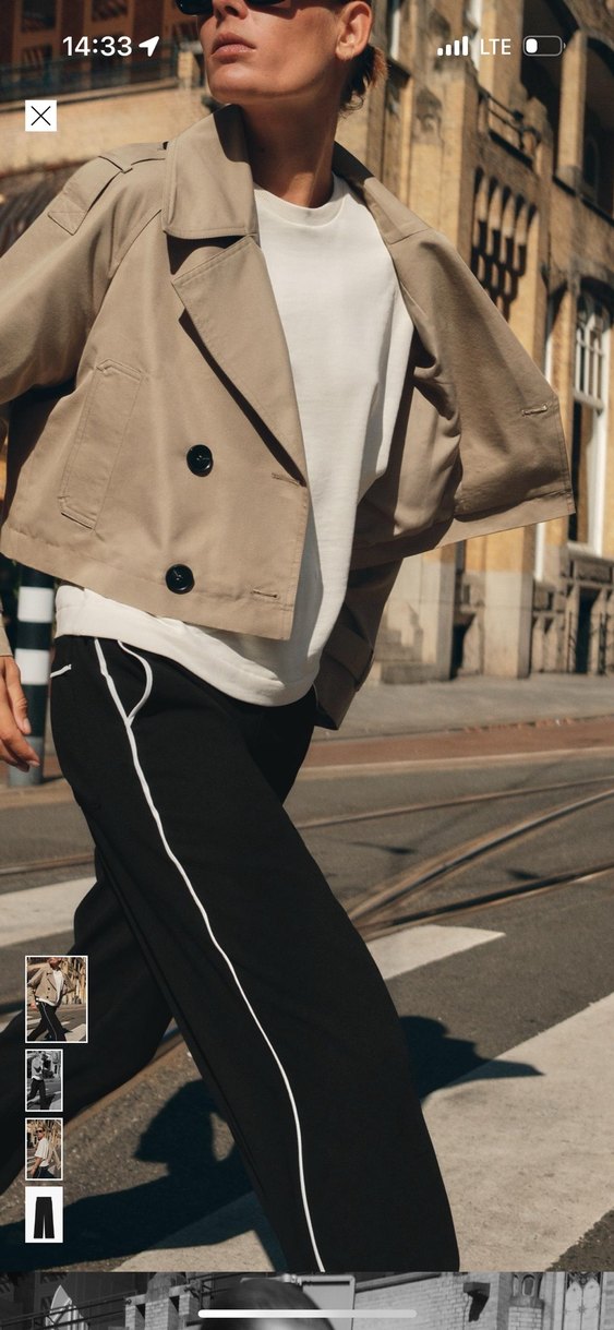 Zara krep pantolon Kadın - Görsel 3