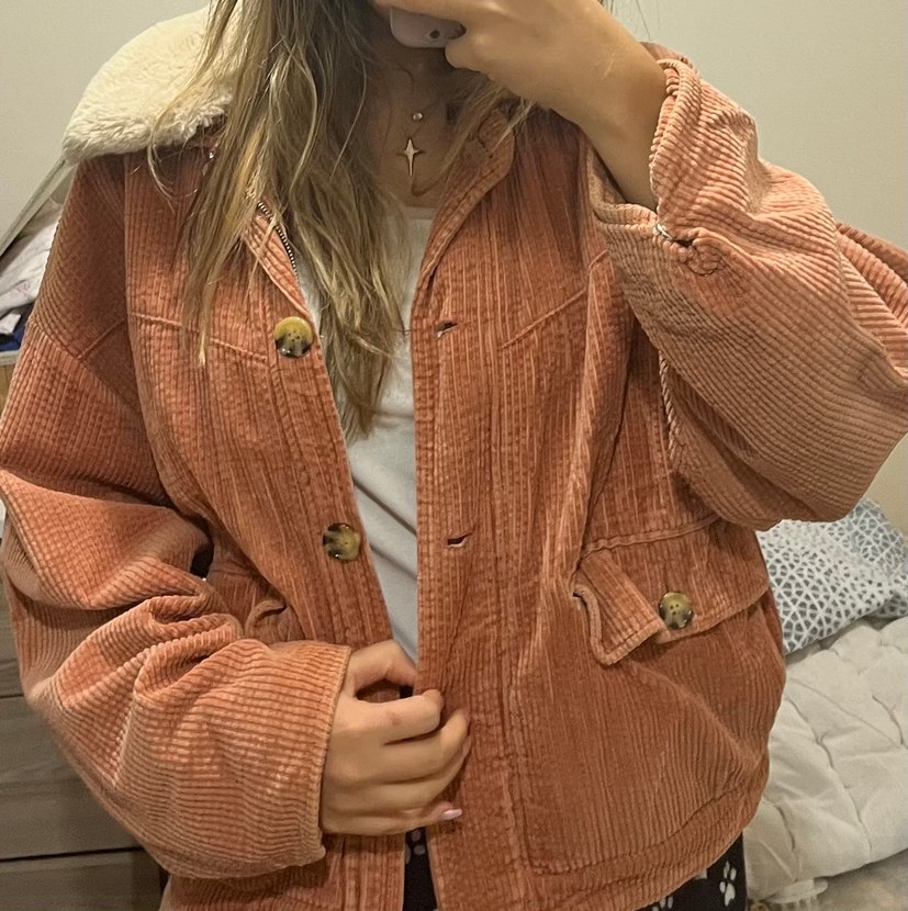 Düğmeli Kadın Midi Süet Ceket - Görsel 2