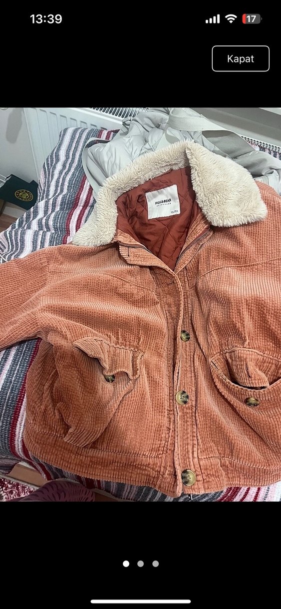 Düğmeli Kadın Midi Süet Ceket - Görsel 3