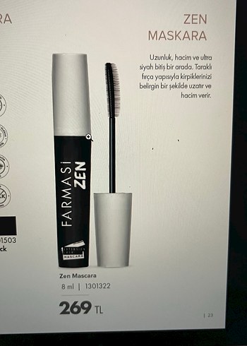 Farmasi Zen Uzunluk Veren Maskara 8 ml - Görsel 3