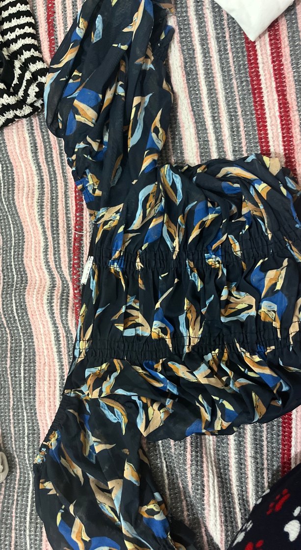 Drapeli Straplez Midi Bluz - Görsel 2