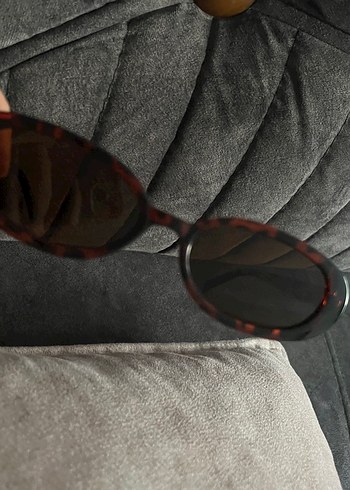 Kahverengi Transparent Retro Kadın Güneş Gözlüğü - Görsel 2