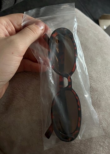 Kahverengi Transparent Retro Kadın Güneş Gözlüğü - Görsel 6