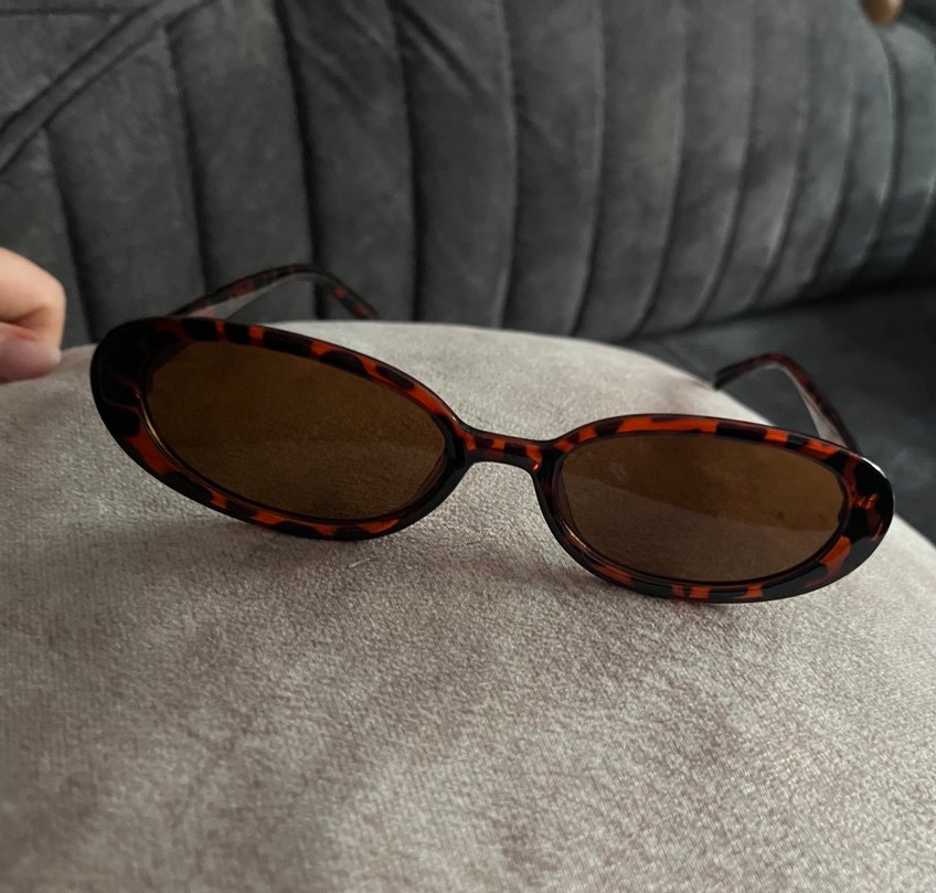 Kahverengi Transparent Retro Kadın Güneş Gözlüğü - Görsel 4