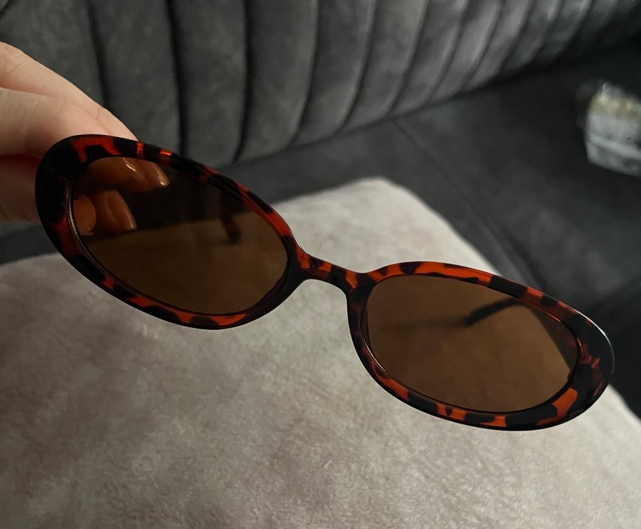 Kahverengi Transparent Retro Kadın Güneş Gözlüğü - Görsel 3
