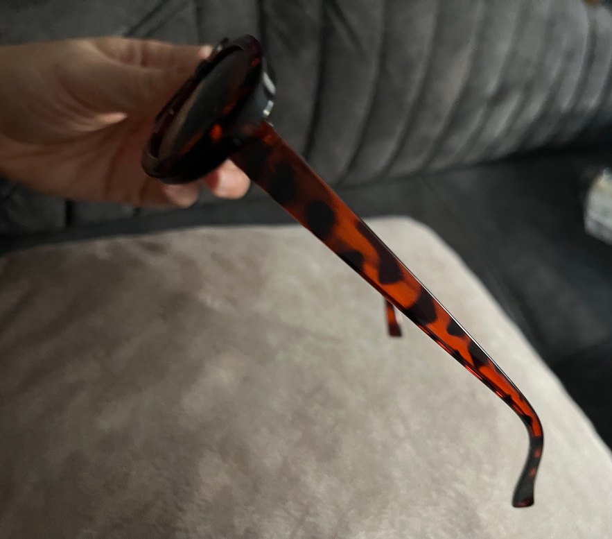 Kahverengi Transparent Retro Kadın Güneş Gözlüğü - Görsel 5