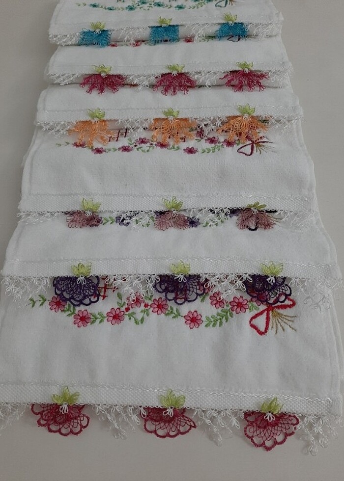 İğne oyası mutfak havlusu  - Görsel 2