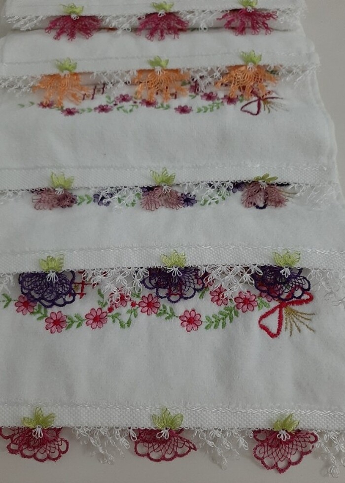 İğne oyası mutfak havlusu  - Görsel 3