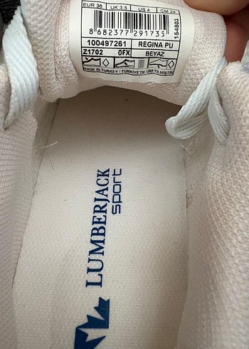 Beyaz Bağcıklı Yüksek Topuklu Kadın Spor Ayakkabı - Görsel 4