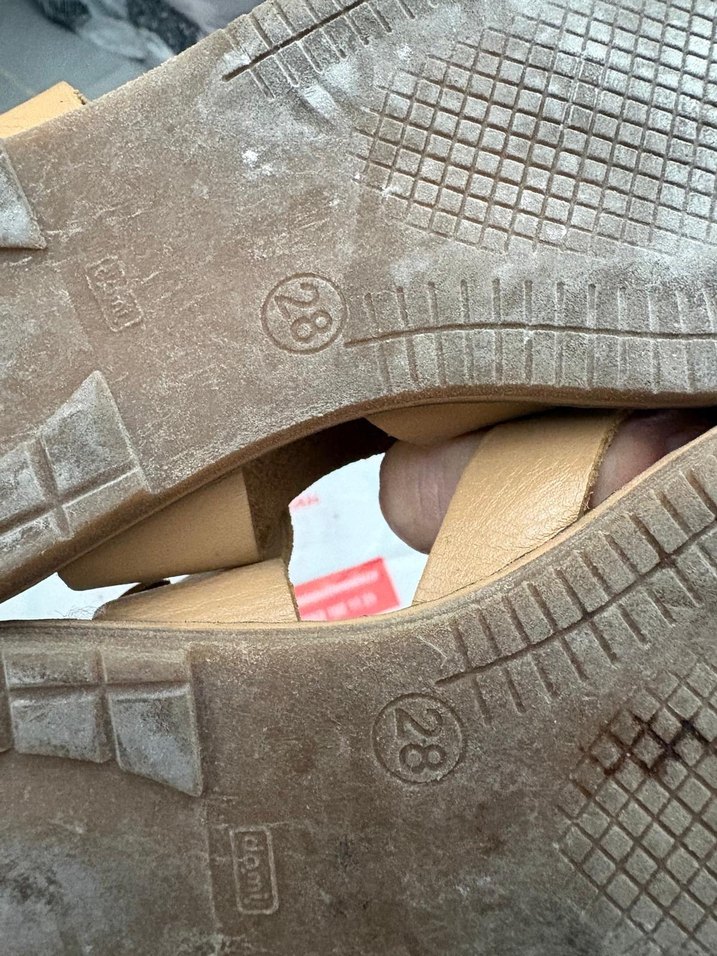 Renkli Boncuklu Kahverengi çocuk Sandalet - Görsel 2