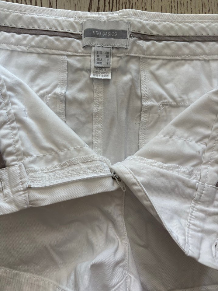 Beyaz Mini Pamuklu Kadın Şort - Görsel 3