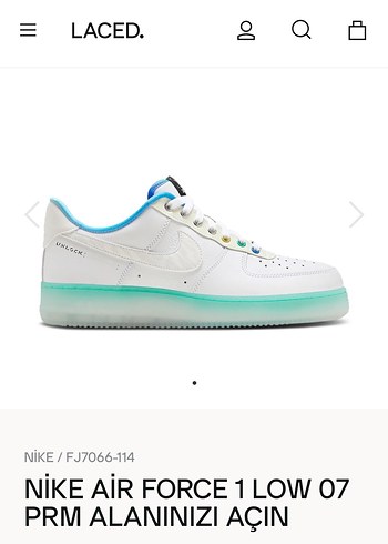 Nike Ozel Seri Nike Air Force 1 Low 07 Beyaz Erkek Spor Ayakkabi