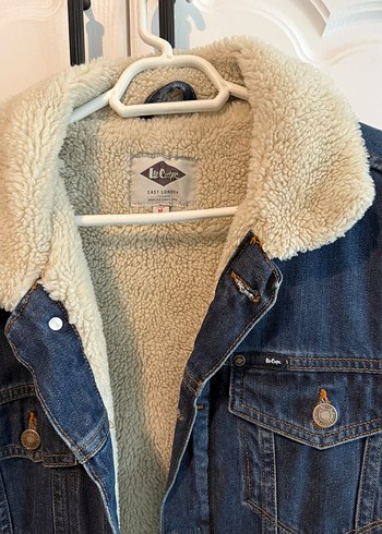 Diğer Koyu Mavi Denim Pelus Yaka Ceket