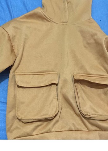 Diğer Bej Kapusonlu Rahat Sweatshirt Takimi