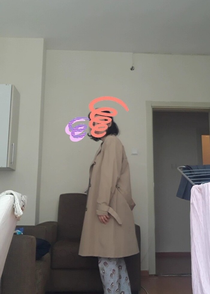 Trençkot oversize - Görsel 3