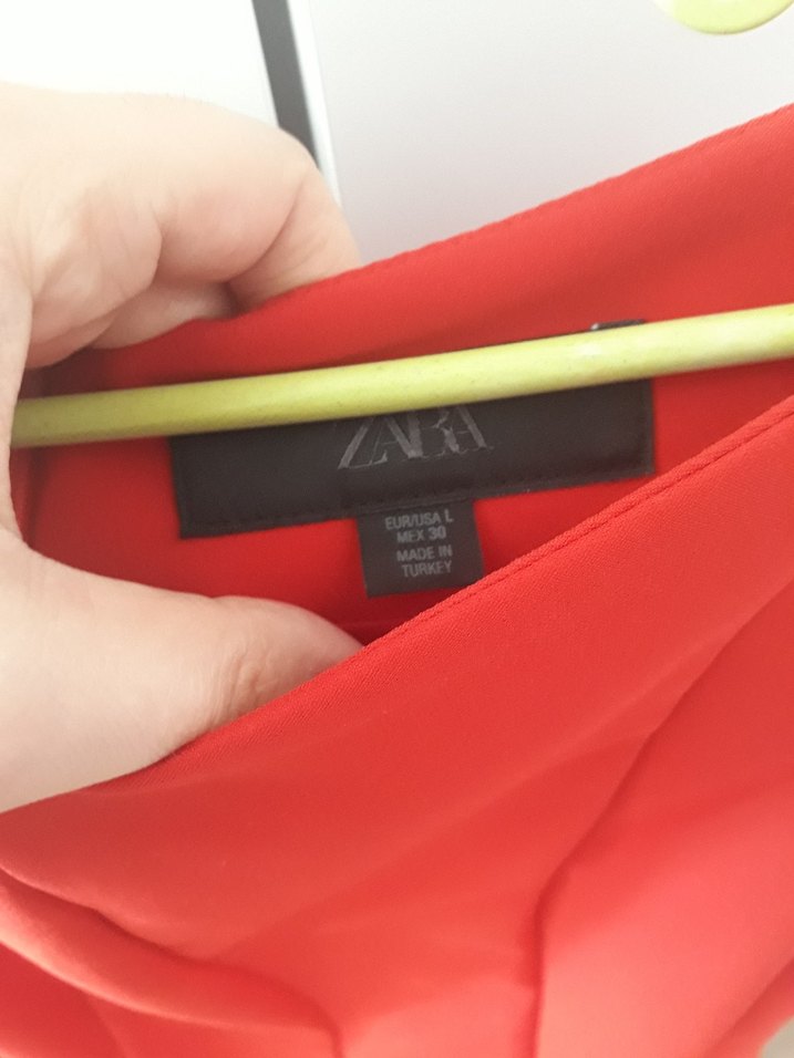 zara kırmızı elbise - Görsel 5