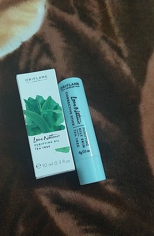 Oriflame çay ağacı yağı özlü kapatıcı ve yağ