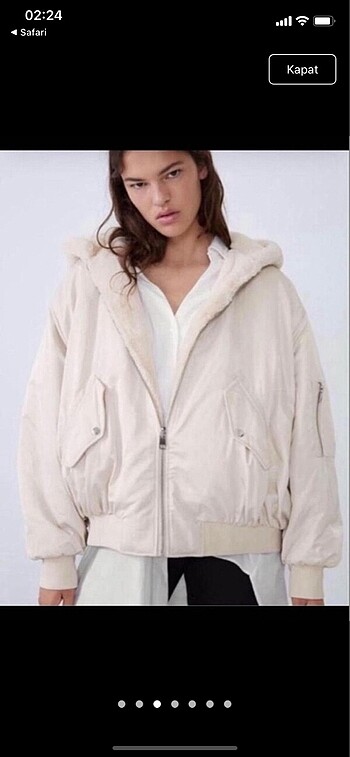 Zara çift taraflı ceket