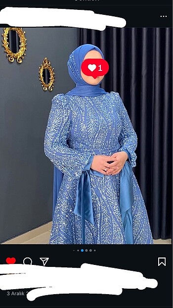m Beden Kiralık Modest abiye