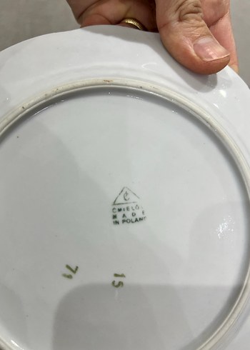 Baveria Çiçek Desenli Beyaz Porselen Tabak Seti - Görsel 4