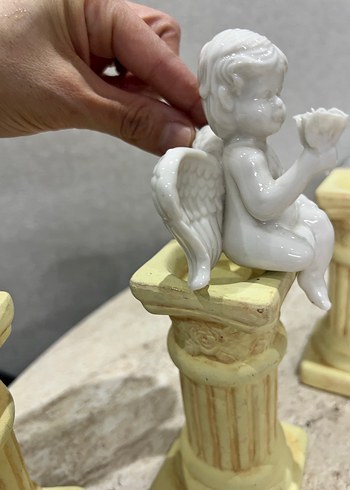 Antika alman Beyaz Kanatlı Melek Biblosu capadimonte - Görsel 7