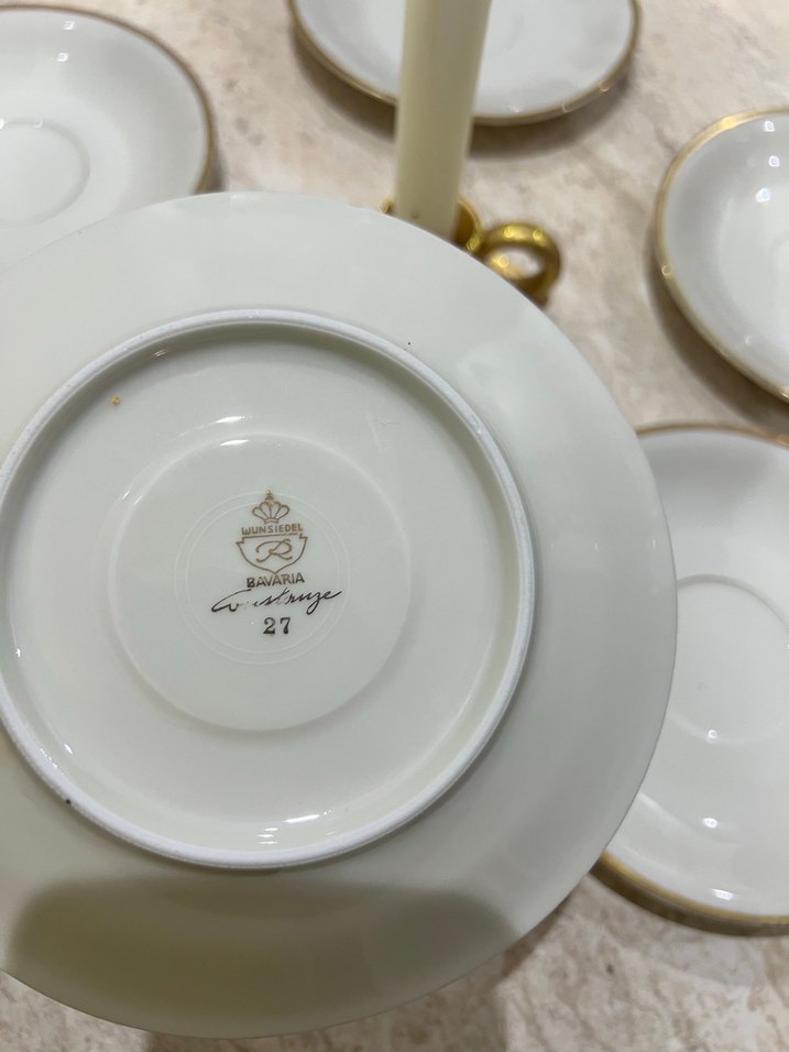 Antika Modern Klasik Beyaz Tabak Seti 5 parça - Görsel 3