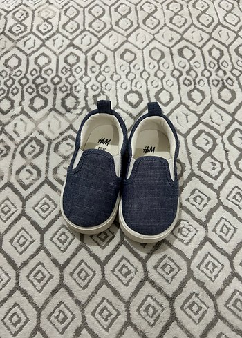 20 Beden mavi Renk Mavi Kot unisex Çocuk Spor Ayakkabı Velcro h&m