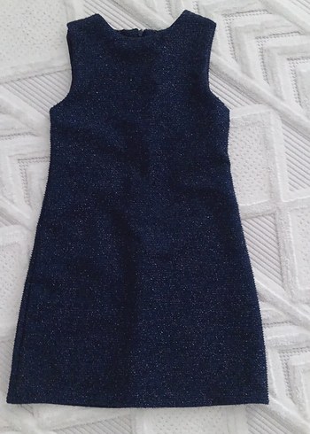 Kolsuz Lacivert Kız Elbisesi - Görsel 2